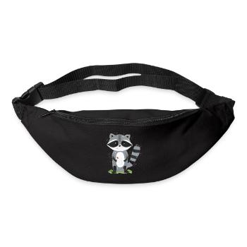 Raton laveur Emil - Sac banane - noir - Devant