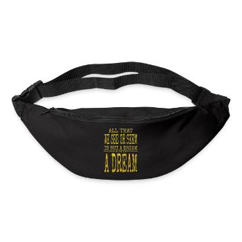cool humour blague livres café drôle citation une fois - Sac banane - noir - Devant