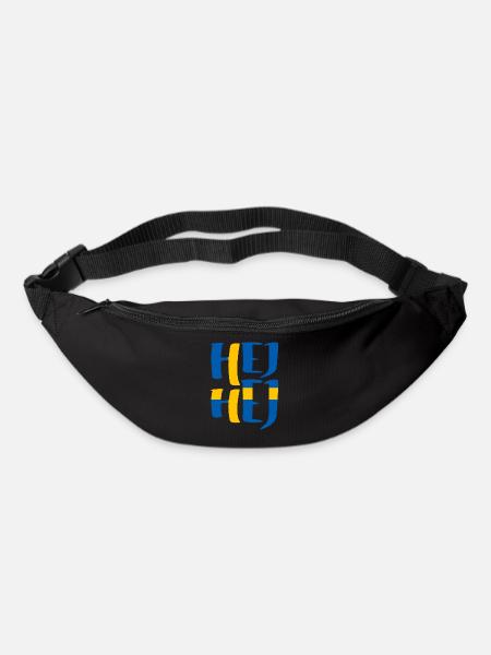 SCHWEDEN HEJ HEJ SCHWEDISCH - Gürteltasche - Schwarz