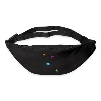 klettern bouldern boulderfelsen freiklettern - Gürteltasche - Schwarz - Vorne