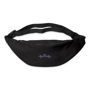 Montagne Heartbeat - Sac banane - noir - Devant