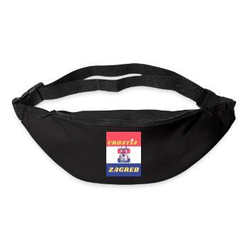 Croatia Zagreb - Gürteltasche - Schwarz - Vorne
