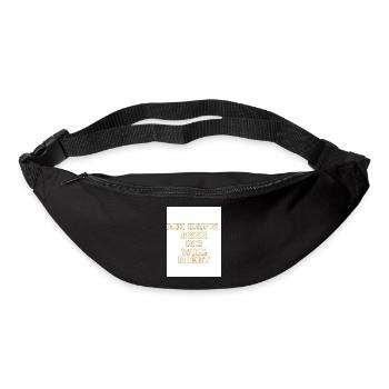 Ich kann aber ich will nicht - Gürteltasche - Schwarz - Vorne