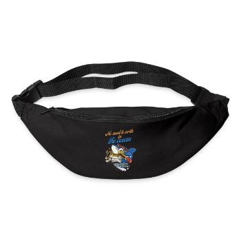 BleistiftHai im Ozeanabenteuer - Gürteltasche - Schwarz - Vorne