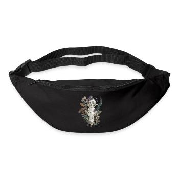 Herbstlicher Fuchs Skul - Gürteltasche - Schwarz - Vorne