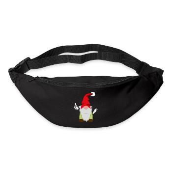 vierter Weihnachtswichtel - Gürteltasche - Schwarz - Vorne