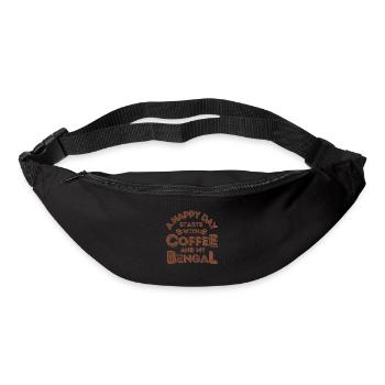 Bengal Katze Kaffee Cafe - Gürteltasche - Schwarz - Vorne