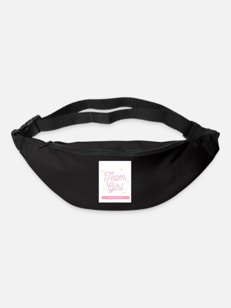 Gender Reveal Team Girl - Gürteltasche - Schwarz