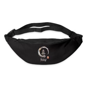 Joy Japanese Kanji Word Symbol Enso Circle 1 - Bum bag - black - Front
