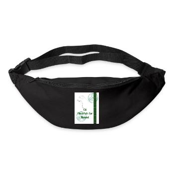 Cú, das irische Wort für Hund - Gürteltasche - Schwarz - Vorne