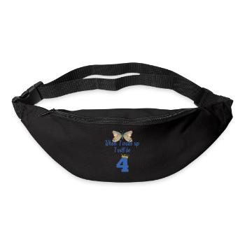 When i wake up i will be 4 - Bum bag - black - Front
