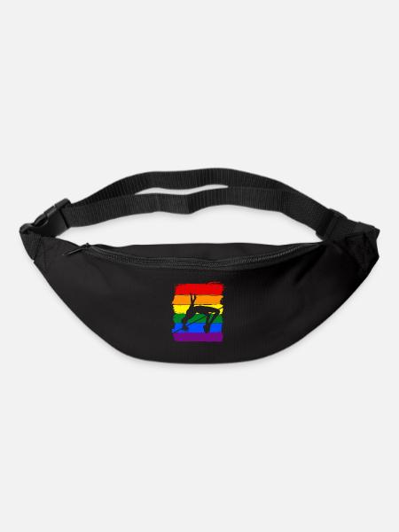 Frauen Hochspringen LGBT - Gürteltasche - Schwarz