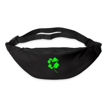Taekwondo Karate St. Patrick's day shamrock - Bum bag - black - Front