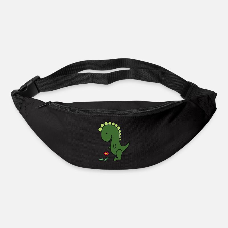 Eine Blume - Gürteltasche - Schwarz