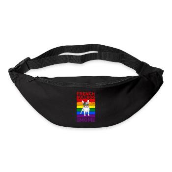 French-bulldog Mom LGBTQ - Bum bag - black - Front