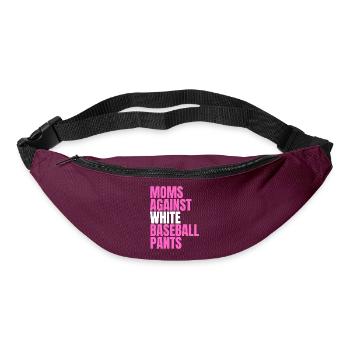 Moms Against White Baseball Pants - Bum bag - burgundy - Front