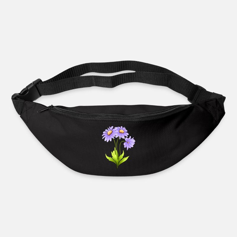 Fleur - Sac banane - noir