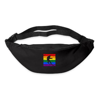 Skifahren LGBTQ - Gürteltasche - Schwarz - Vorne