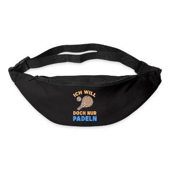 Player Racket Tournament Statement Sport Balls - Bum bag - black - Front