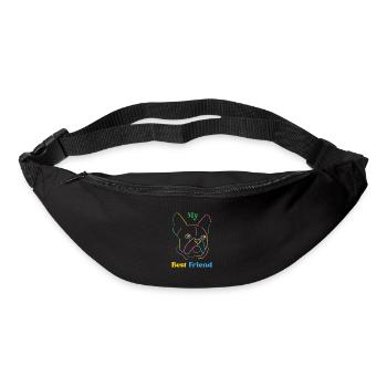 My Best Friend Dog - Gürteltasche - Schwarz - Vorne
