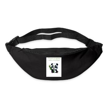 Panda-Skin - Gürteltasche - Schwarz - Vorne