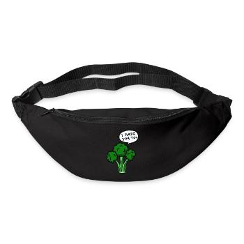 Brokkoli hasst dich auch - Gürteltasche - Schwarz - Vorne