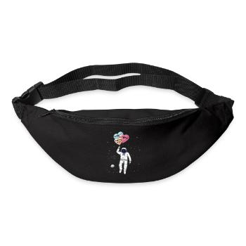 Est-ce que tu m’épouses, astronaute dans l’espace - Sac banane - noir - Devant