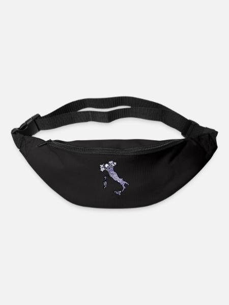 Améthyste - Sac banane - noir
