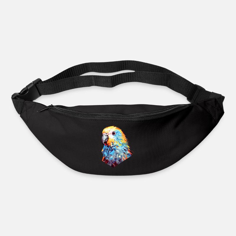 Perruche Polygone Bird Perruches - Sac banane - noir