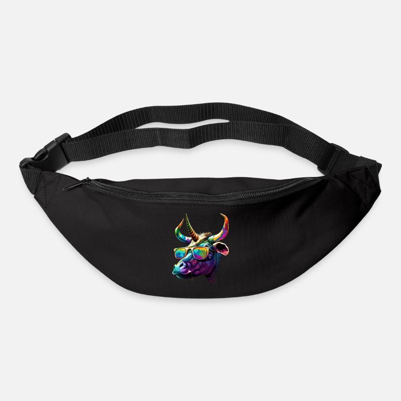 Rainbow Bulle - Gürteltasche - Schwarz
