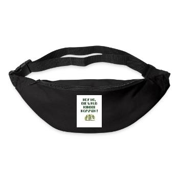 Hey Ho die Wald Kinder kommen - Gürteltasche - Schwarz - Vorne