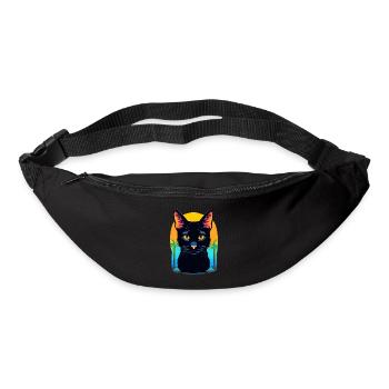 Bombay Katze - Gürteltasche - Schwarz - Vorne