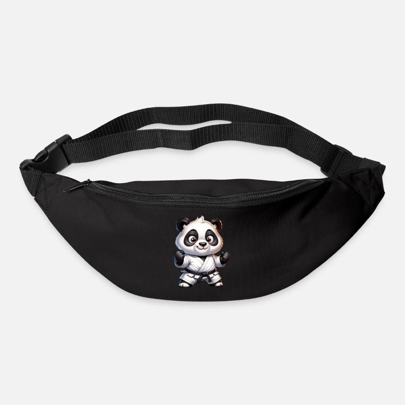Karate Panda - Gürteltasche - Schwarz