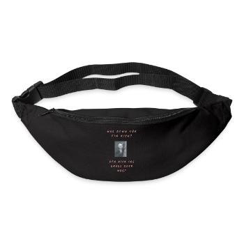 Was denn für ein Kick, den Kick ins Gras - Gürteltasche - Schwarz - Vorne
