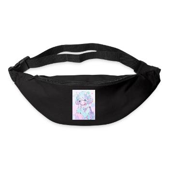 elf, anime, girl, otaku, kawaii, cute - Bum bag - black - Front