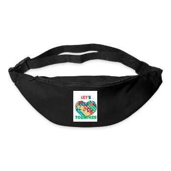Let's stick together. Love. - Bum bag - black - Front