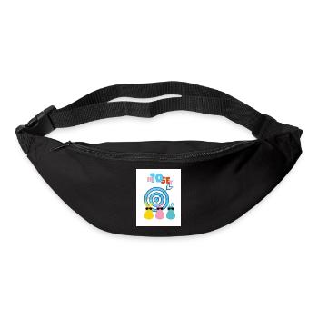 Abattu à 10. Intense et précis. - Sac banane - noir - Devant