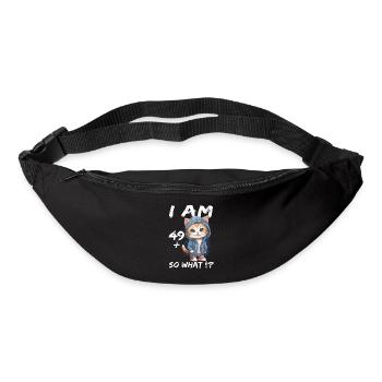 J’ai 49+ et alors - Sac banane - noir - Devant