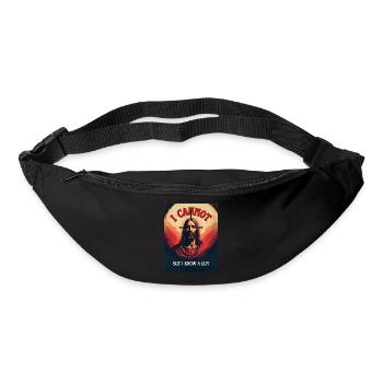 "I cannot but I know a Guy" religious humor, fun - Bum bag - black - Front