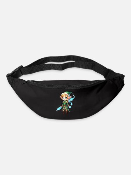 Elf Fantasy Illustration - Gürteltasche - Schwarz