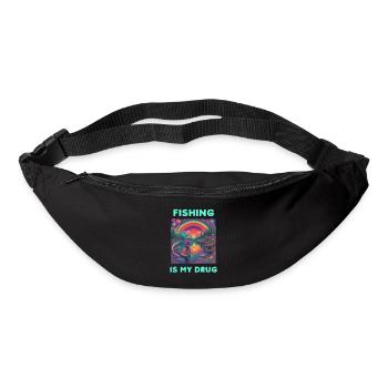 Fishing is my Drug - Bum bag - black - Front