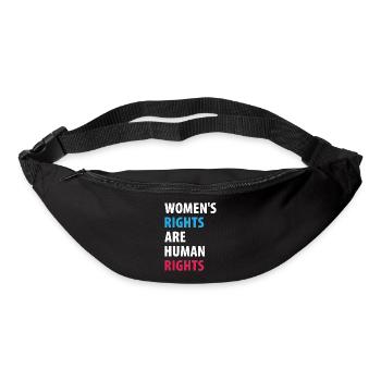 Women's Right Are Human Rights - Bum bag - black - Front