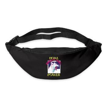 Alpha Femme She-Wolf Leader Pack Queen Girl Power - Bum bag - black - Front