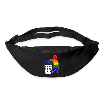 Fck afd - halte deine umwelt sauber - Gürteltasche - Schwarz - Vorne