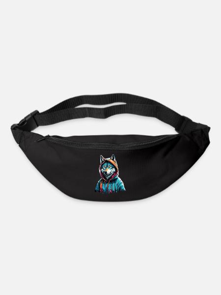 Coolest Wolf in Town - Bum bag - black