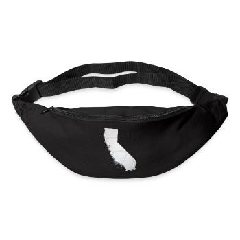 California (USA) | real volleyball | Map - Bum bag - black - Front