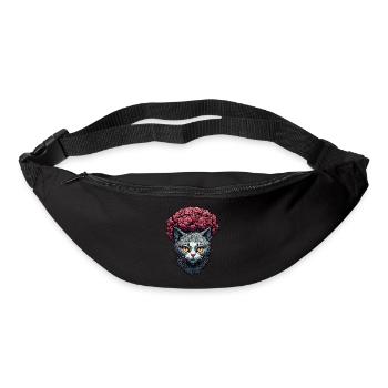 Cool Cat / Funny / Animal / Pet / Crazy - Bum bag - black - Front