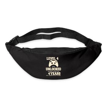 Level 4 Vintage Retro Vintage Anniversary - Bum bag - black - Front