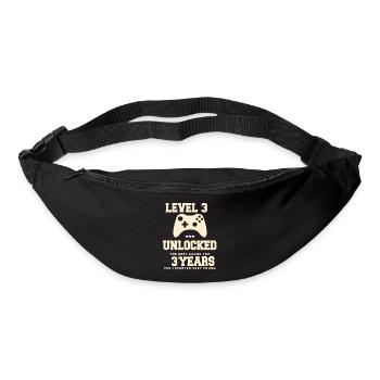 Level 3 Vintage Retro Vintage Anniversary - Bum bag - black - Front