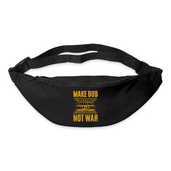 Faites du doublage pas la guerre - Sac banane - noir - Devant